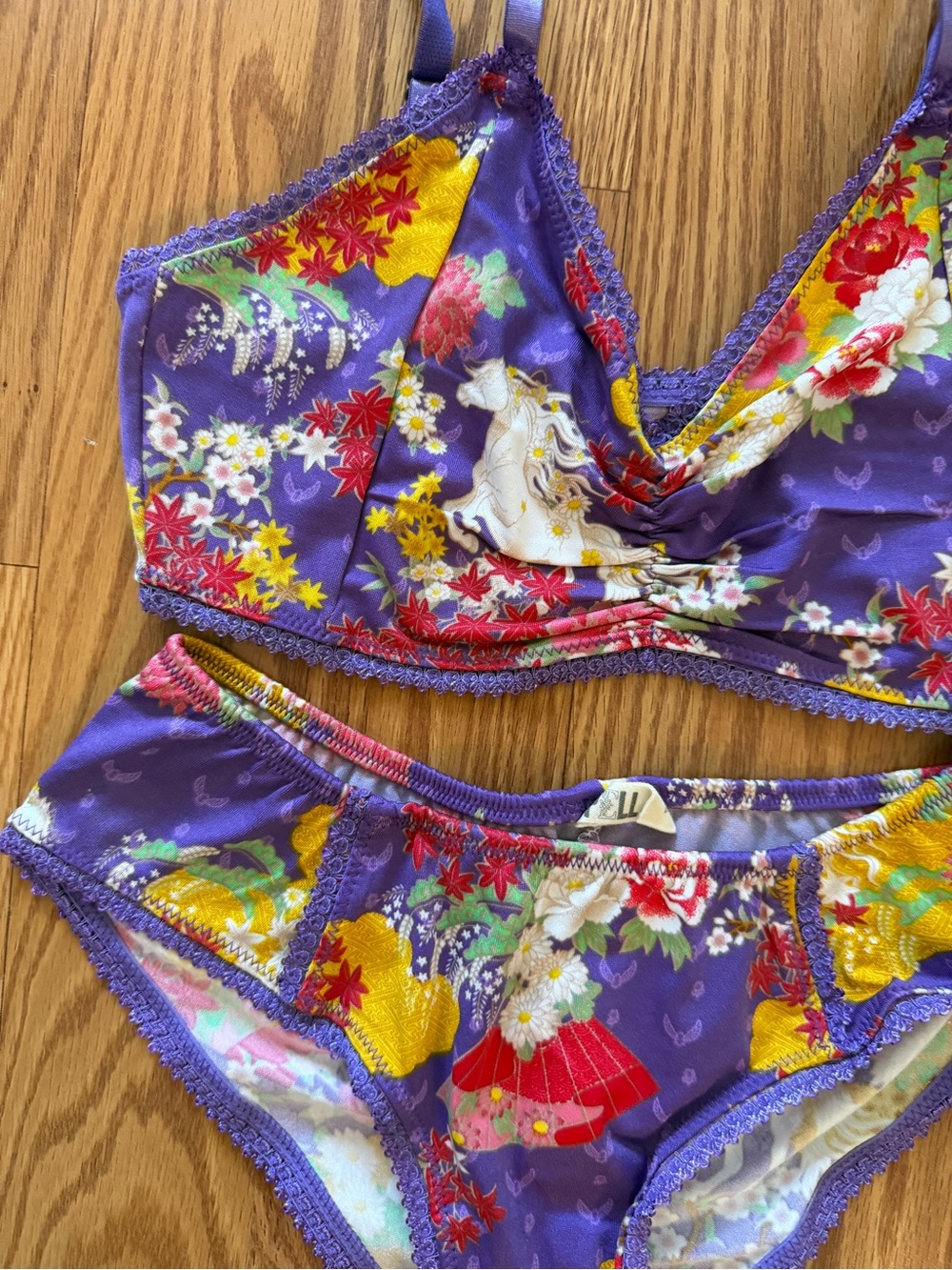 Spell Wild Horses Bralette and Bloomers, Size Small
